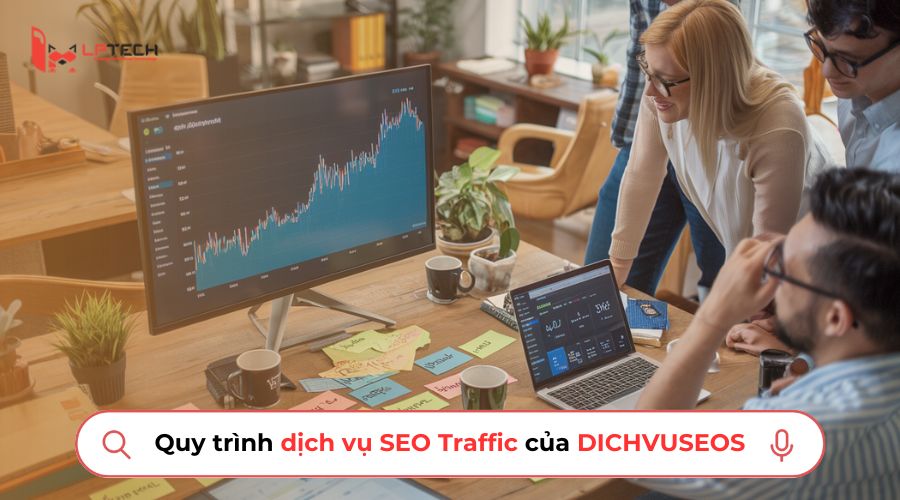 Quy trình dịch vụ SEO Traffic do DICHVUSEOS triển khai